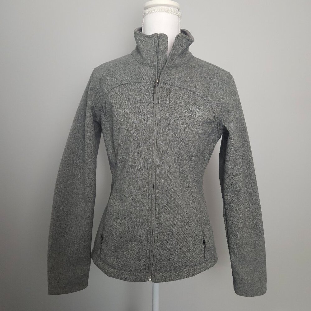 The North Face S Women’s Jacket Full-Zip Heather Gray Fleece Lined – Small